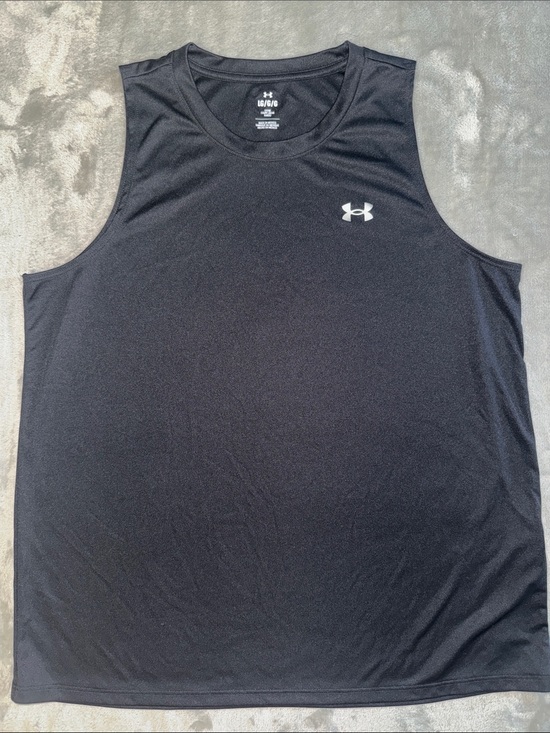 Under Armour Other - Under Armour Men's Black Performance Training Tank with White Logo